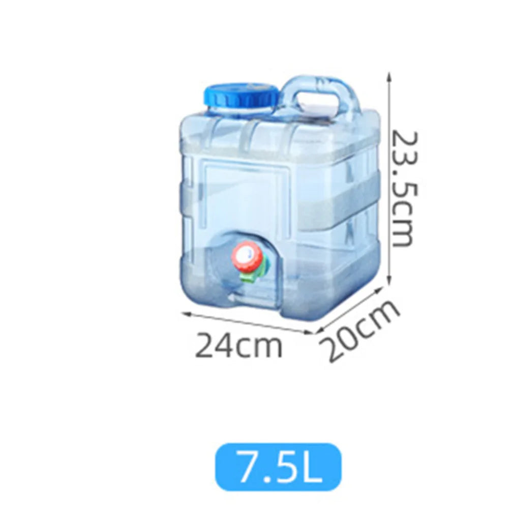 3.2 Gallon/12L Camping Water Container with Spigot BPA Free Car Water Carrier Tank Large Capacity Truly No Leakage Multifunction