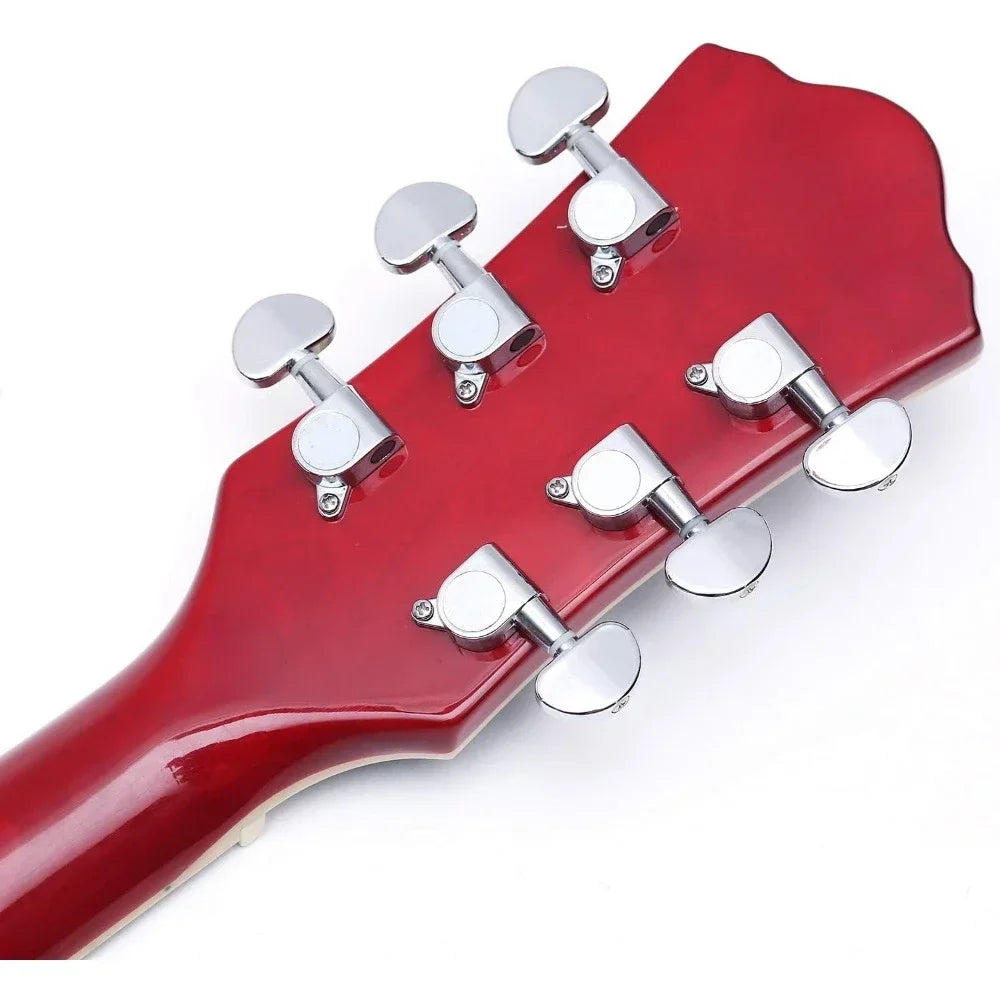 Semi-Hollow Jazz Electric Guitar (RED)