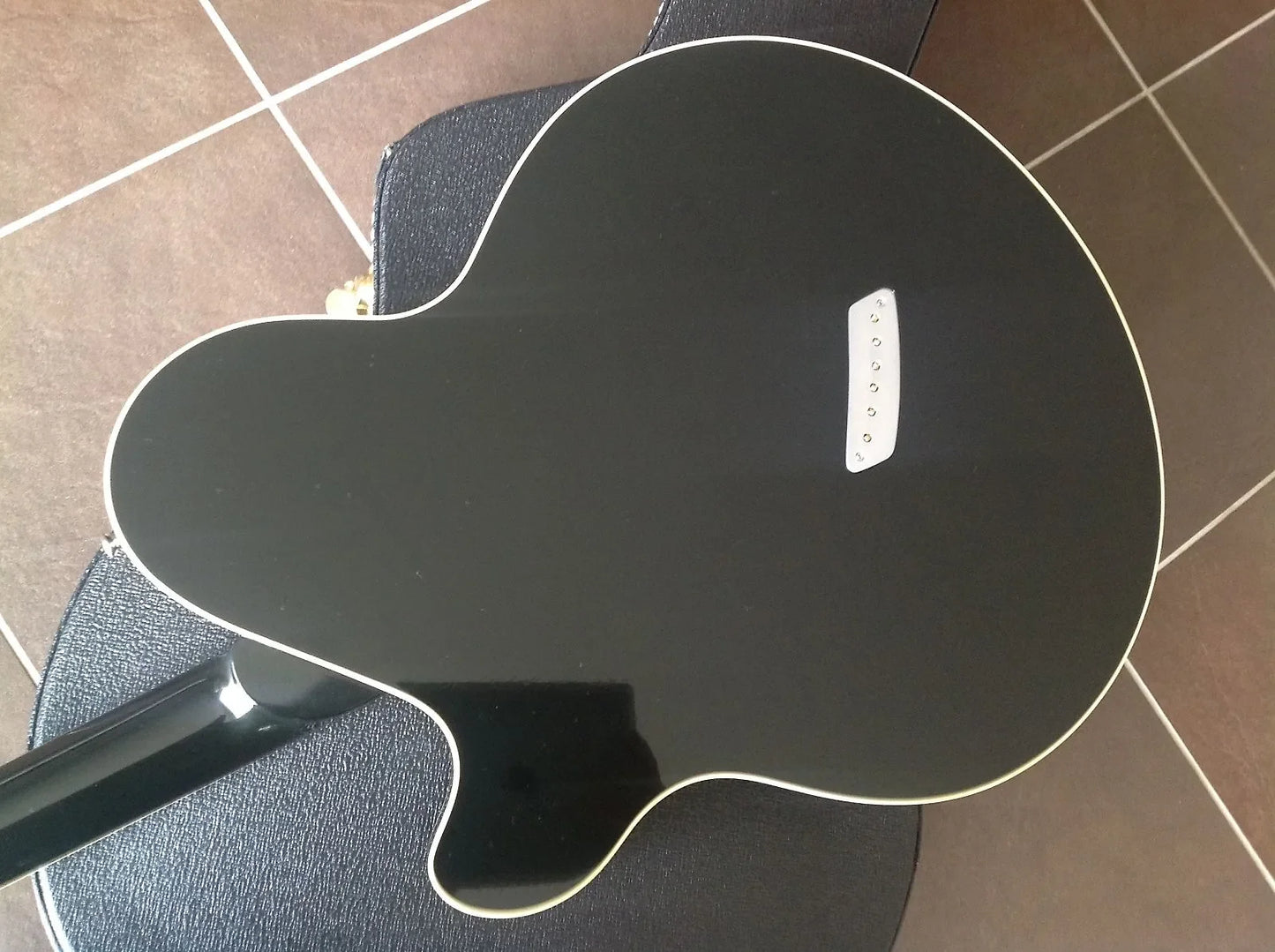 Custom Bel Air Joshholm Electric Guitar Motor Semi-Hollow Body Grover Empire tuner Chrome Hardware