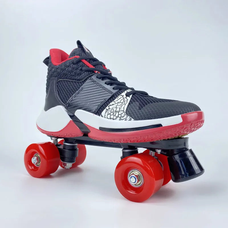 Basketball Shoe Style Quad Roller Skates