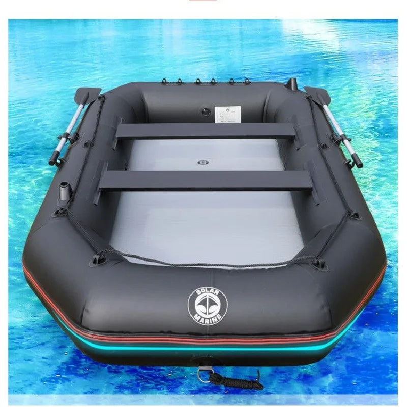 Thickened and Widened Inflatable Fishing Platform Boats with Universal Paddle