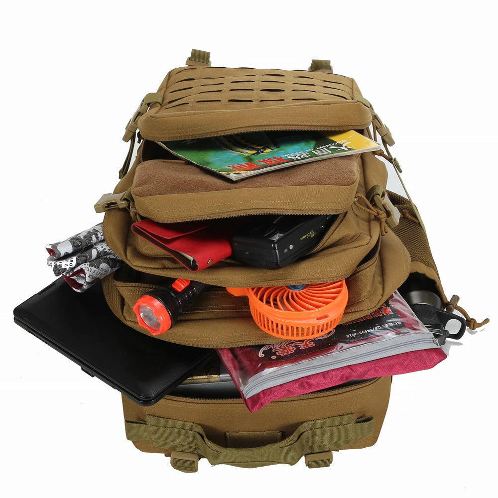 Outdoor Hiking Rucksack Backpack with Dual Cup Holder
