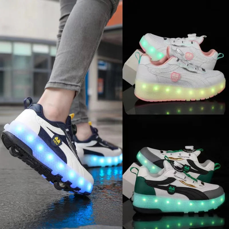 Children's Roller Skate Sneakers Shoes - 2 Wheels