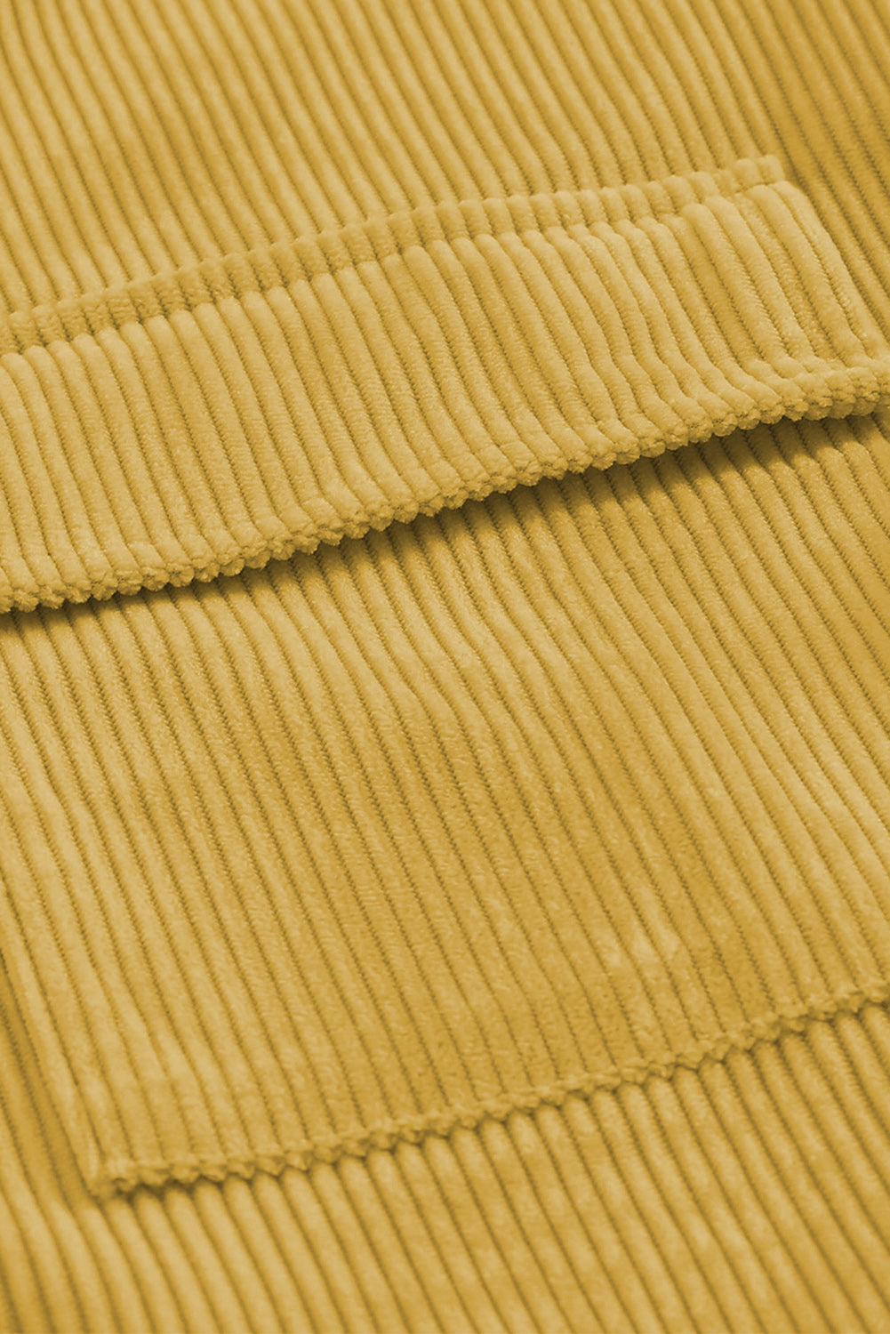 Pocketed Button Ribbed Textured Shacket