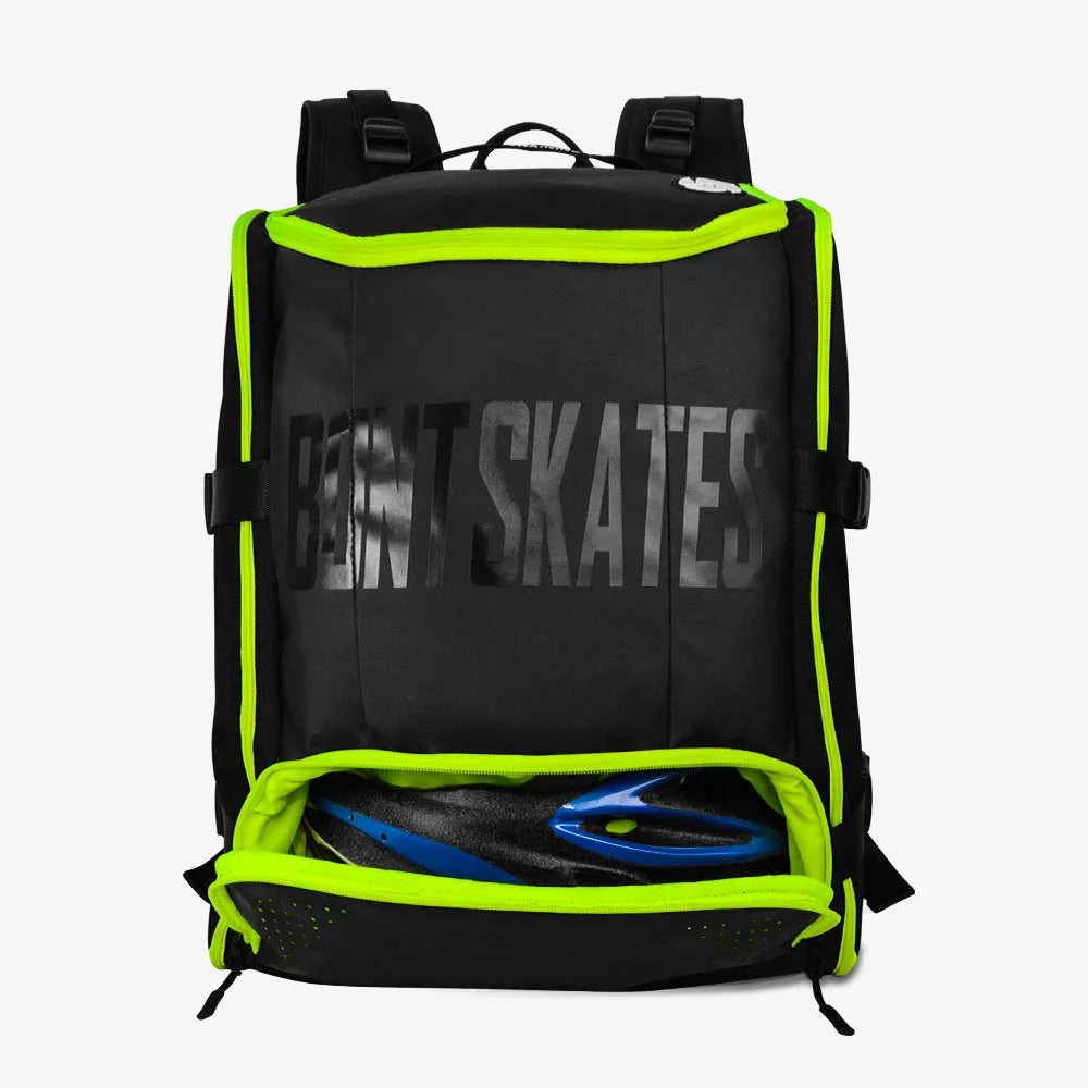 BONT Skates Backpack (Neon Green) - Fits All Skate Types