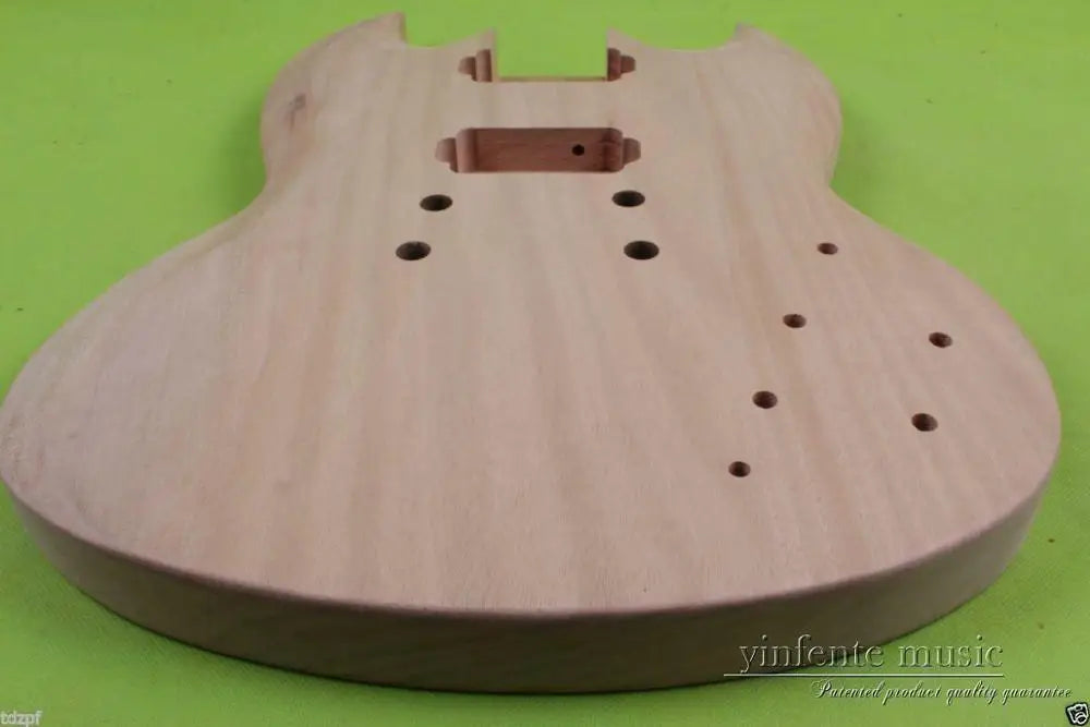 DIY Electric Guitar Body Mahogany Replacement Unfinished SG style #852