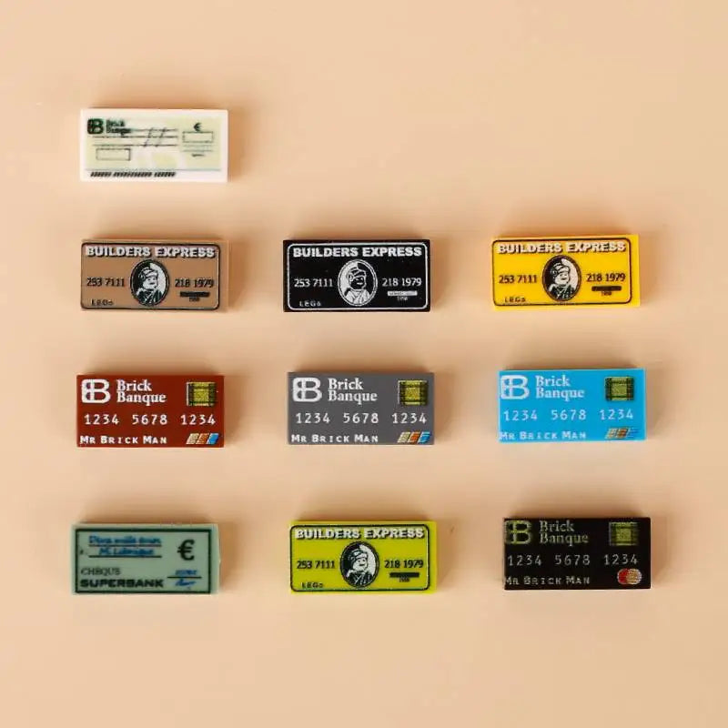 Miniature recreational block toy pieces
