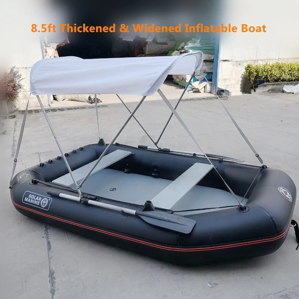 Thickened and Widened Inflatable Fishing Platform Boats with Universal Paddle