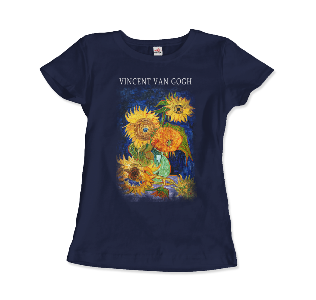 Van Gogh Five Sunflowers 1888, Artwork T-Shirt
