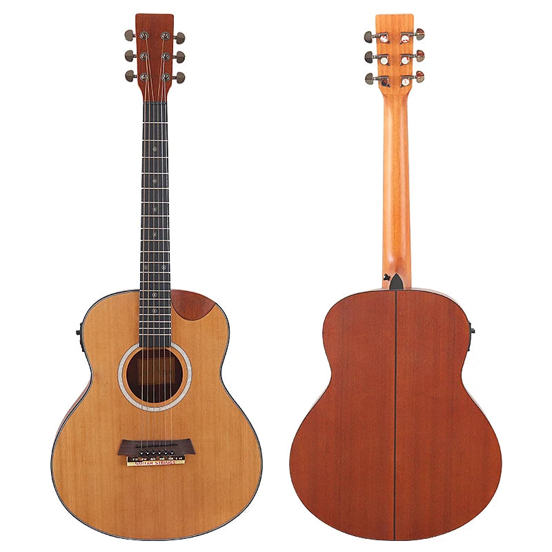 38" 6 String Acoustic Electric Guitar - Matte Finish on Basswood