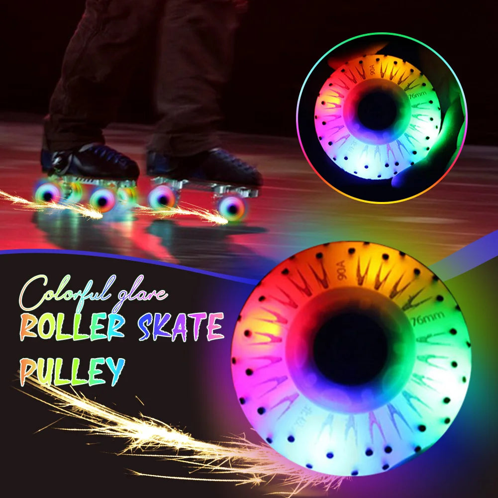 1PCS Indoor/Outdoor Colorful Quad Roller Skate Wheels