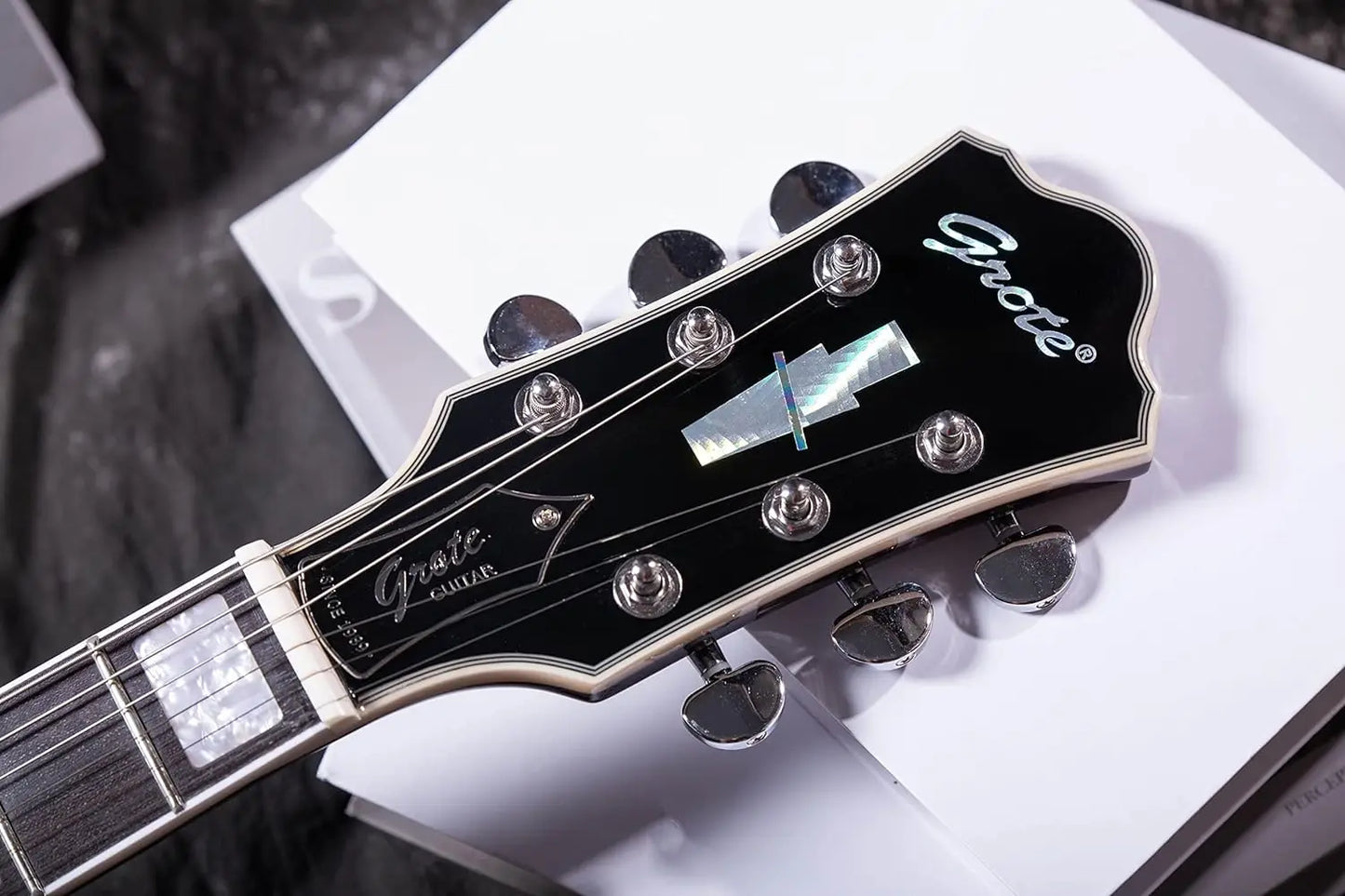 GROTE 335 Style Electric Semi Hollow Body Jazz Guitar