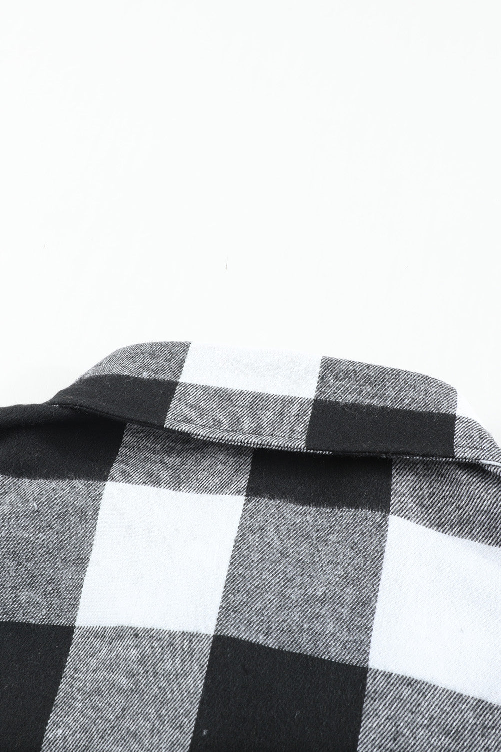 Red Plaid Collared Button Down Long Shirt Shacket