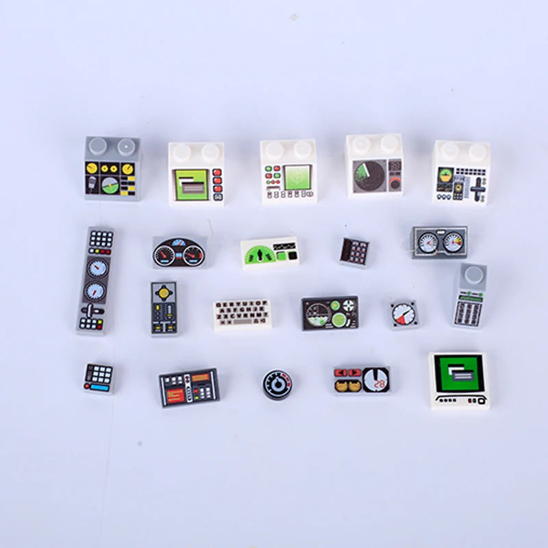 Miniature recreational block toy pieces
