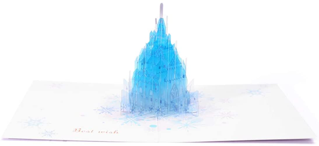 Crystal castle 3D Pop Up Greeting Card