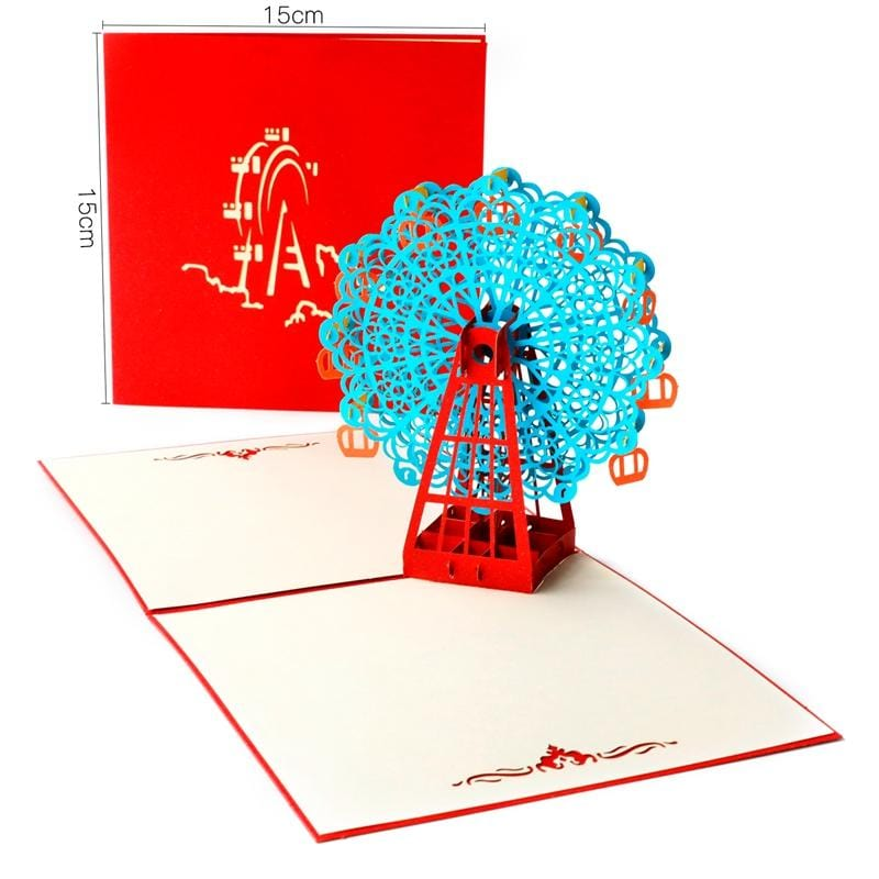 3D Ferris Wheel 3D Pop Up Greeting Card
