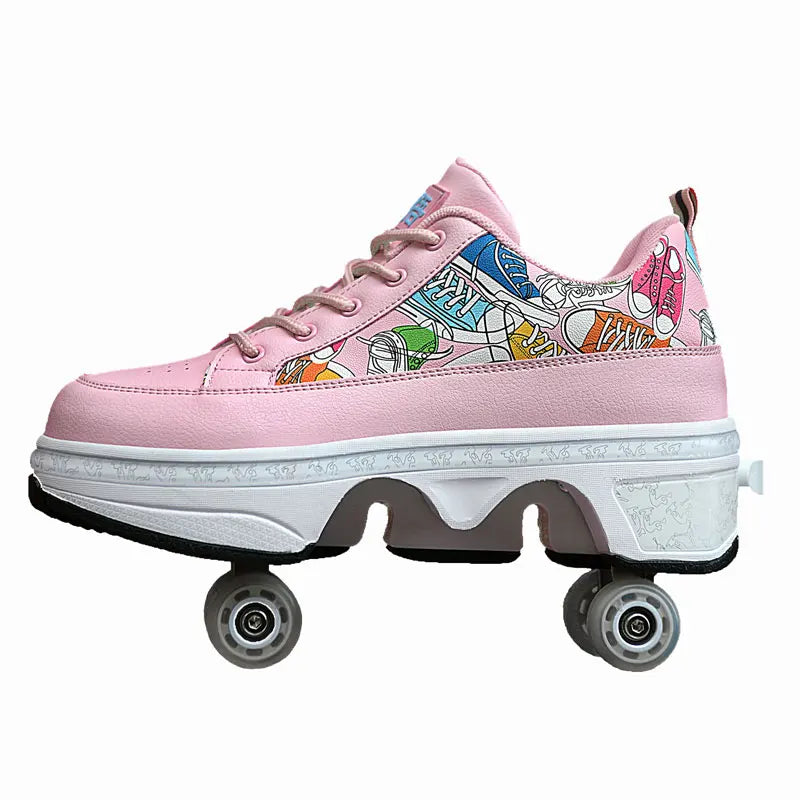 Cartoon Roller Sneakers (Heelys)