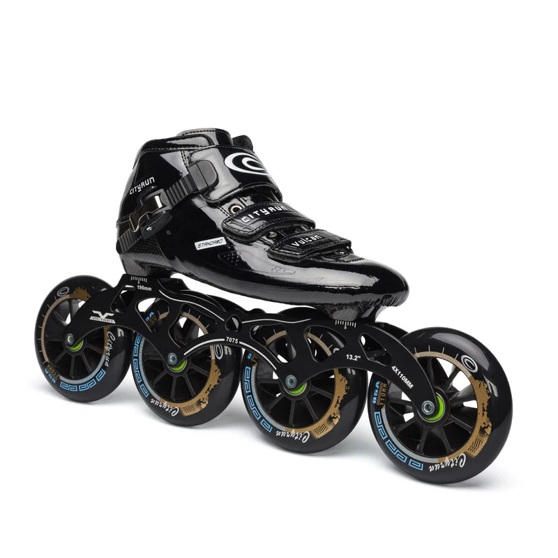 Advanced Carbon Fiber Inline Speed Skates - 7075 Alloy CNC Frame | 85A Durable PU 110mm 100mm 90mm Roller Wheels