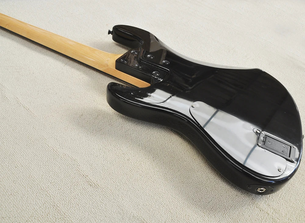 Blue 5 Strings Electric Bass Guitar with Maple Fretboard,Gray Pearl Pickguard