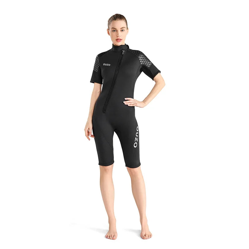 Unisex 3mm Short-Sleeved Full Body Wetsuits