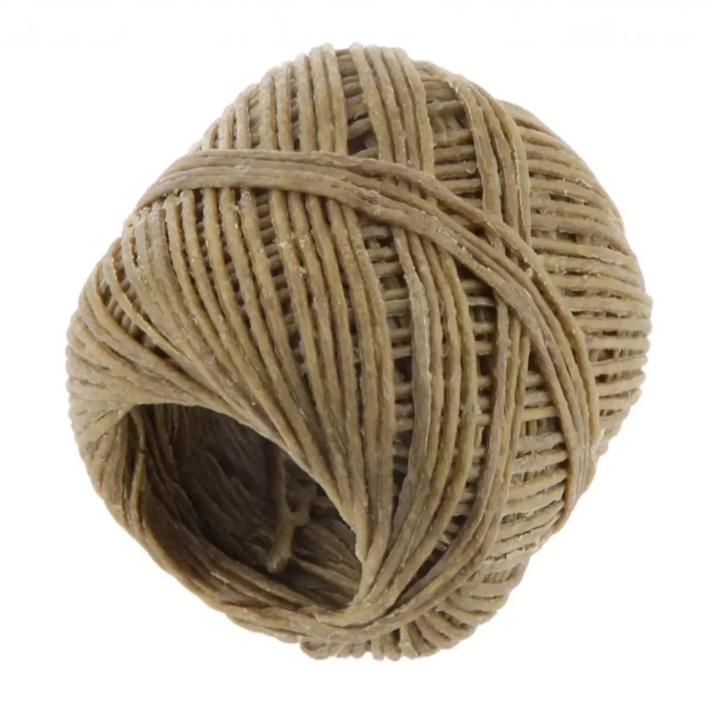 10m Natural Organic Beeswax Coated Hemp Wicks - 1 Roll