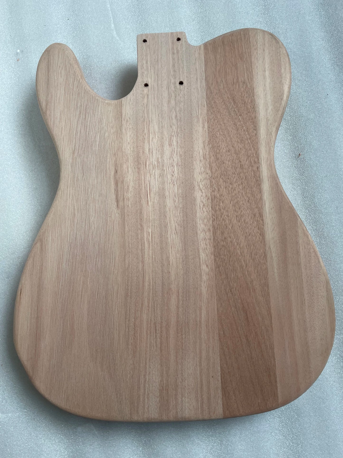 Unfinished Luthier DIY Blank F Hole, Semi Hollow Mahogany Wood Body Electric Guitar,