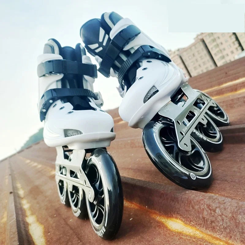 Professional Slalom Inline Rollerblades, 125MM Wheels