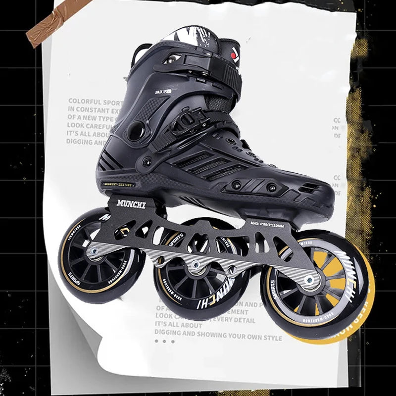 3 Big Wheel Inline Skates for Outdoor, Downhill & Speed