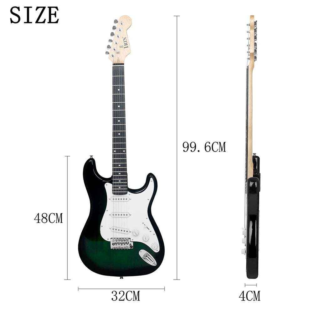 IRIN 39 Inch 21 Frets Electric 6 String Guitar Set