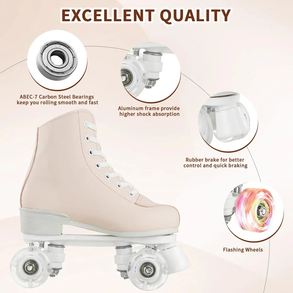 Beginner Stylish Dance Quad Roller Skates