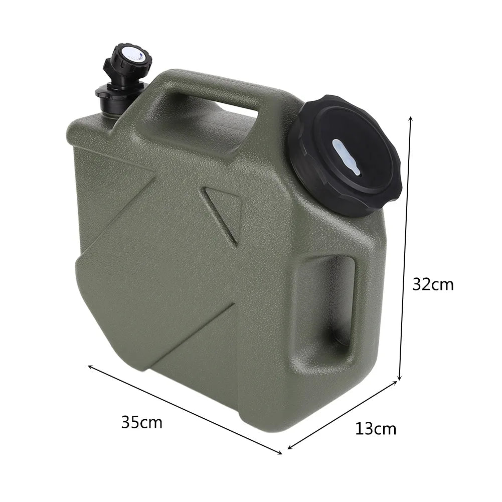 3.2 Gallon/12L Camping Water Container with Spigot BPA Free Car Water Carrier Tank Large Capacity Truly No Leakage Multifunction