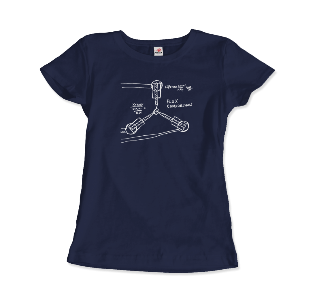Flux Capacitor Sketch from Back to the Future T-Shirt