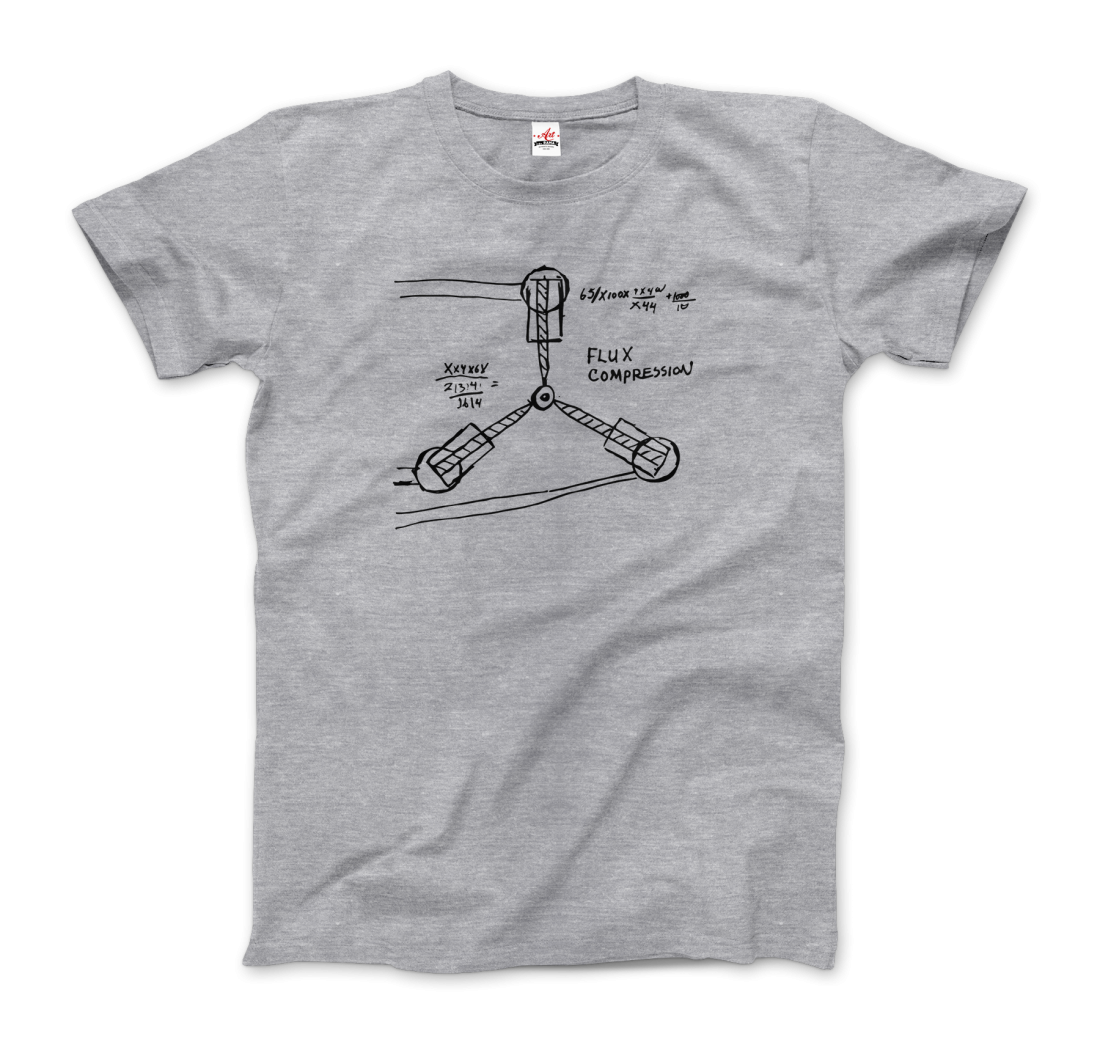 Flux Capacitor Sketch from Back to the Future T-Shirt