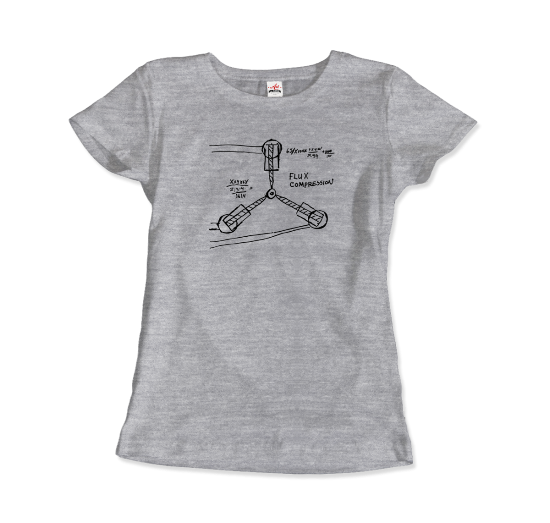 Flux Capacitor Sketch from Back to the Future T-Shirt
