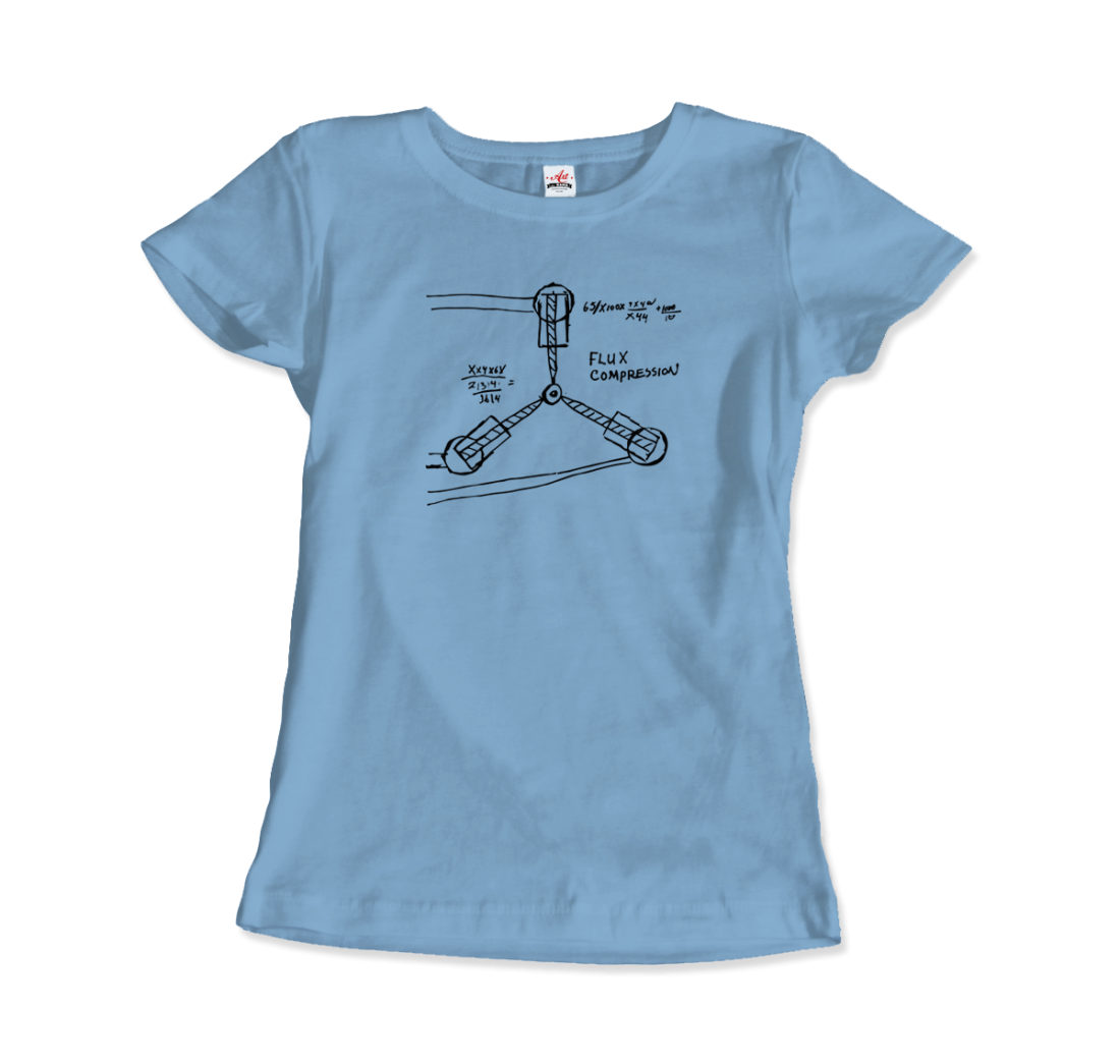 Flux Capacitor Sketch from Back to the Future T-Shirt