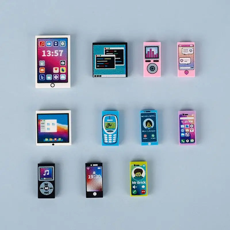 Miniature recreational block toy pieces