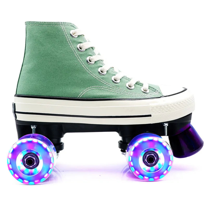 Unisex Indoor/Outdoor Retro Quad Roller Skates