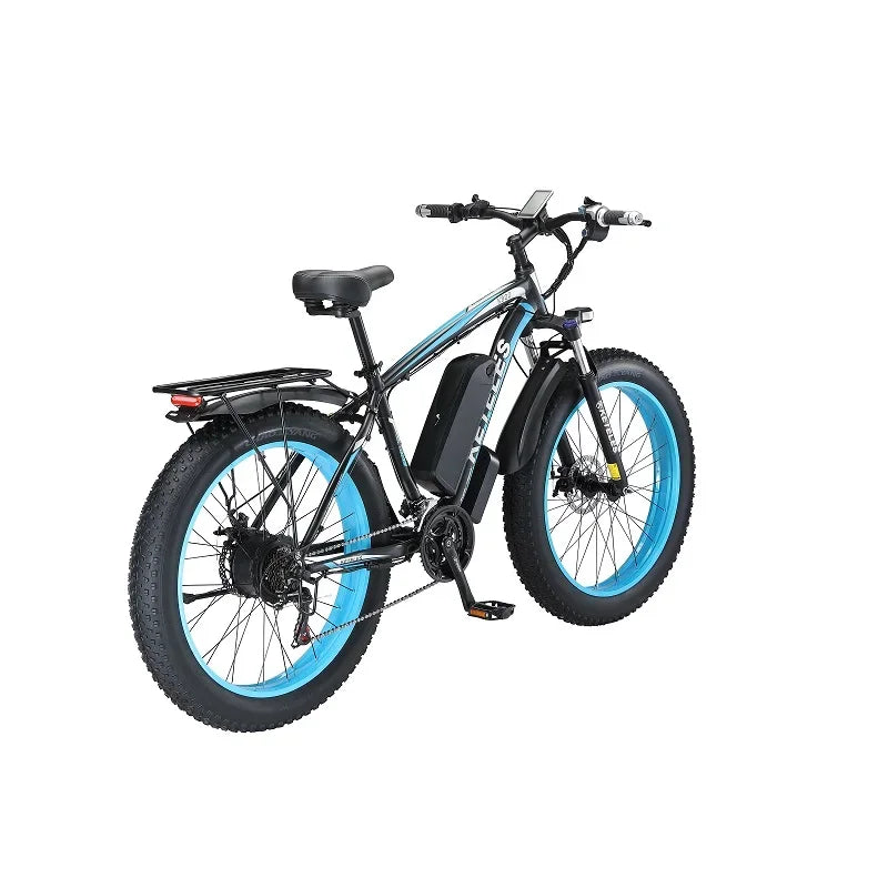 2000W High Power Two Wheel Drive Dual Motor Electric Bike With 26AH Lithium Battery and 26x4.0 inch Fat Tire E-Bike