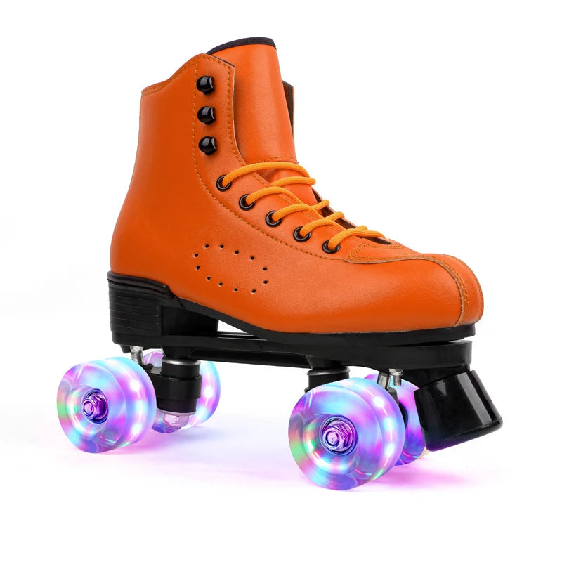 Unisex Indoor/Outdoor Retro Quad Roller Skates