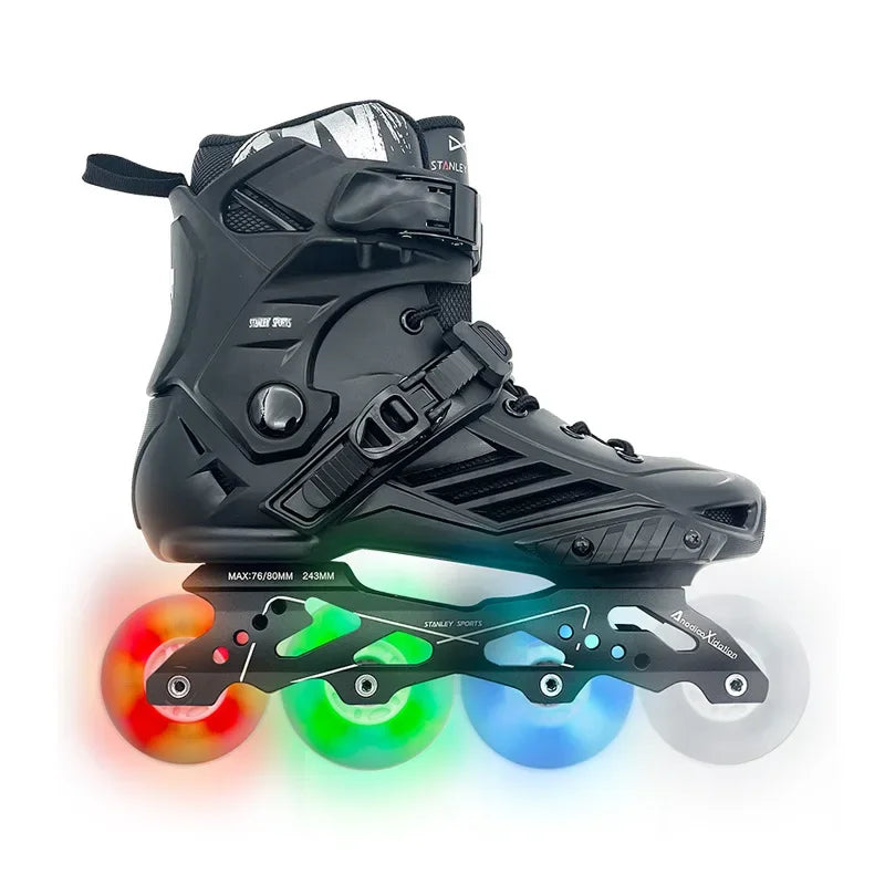 Professional 3 wheels Inline Speed Roller Skates
