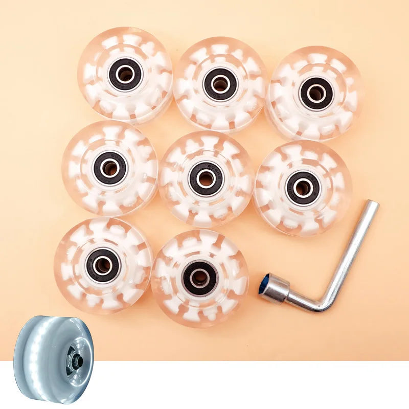 82A PU 58mmx32mm Luminous Outdoor Quad Wheels