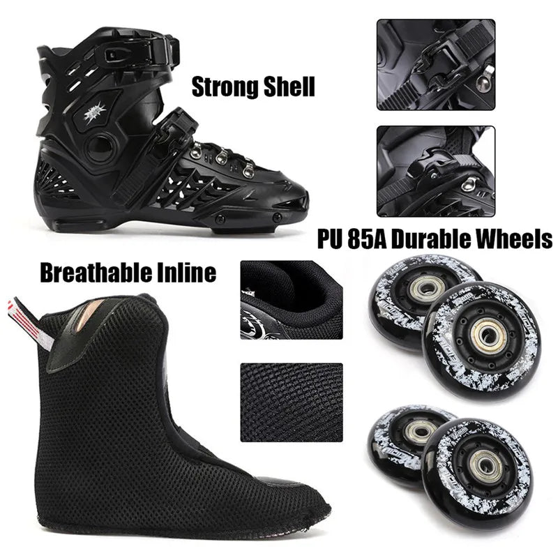 Professional Outdoor 4 wheel Inline Roller Skates