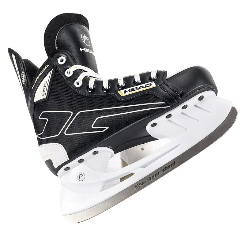 S180 Black Leather Ice Hockey Knife Blades Skates