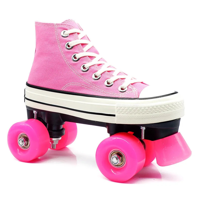 Unisex Indoor/Outdoor Retro Quad Roller Skates