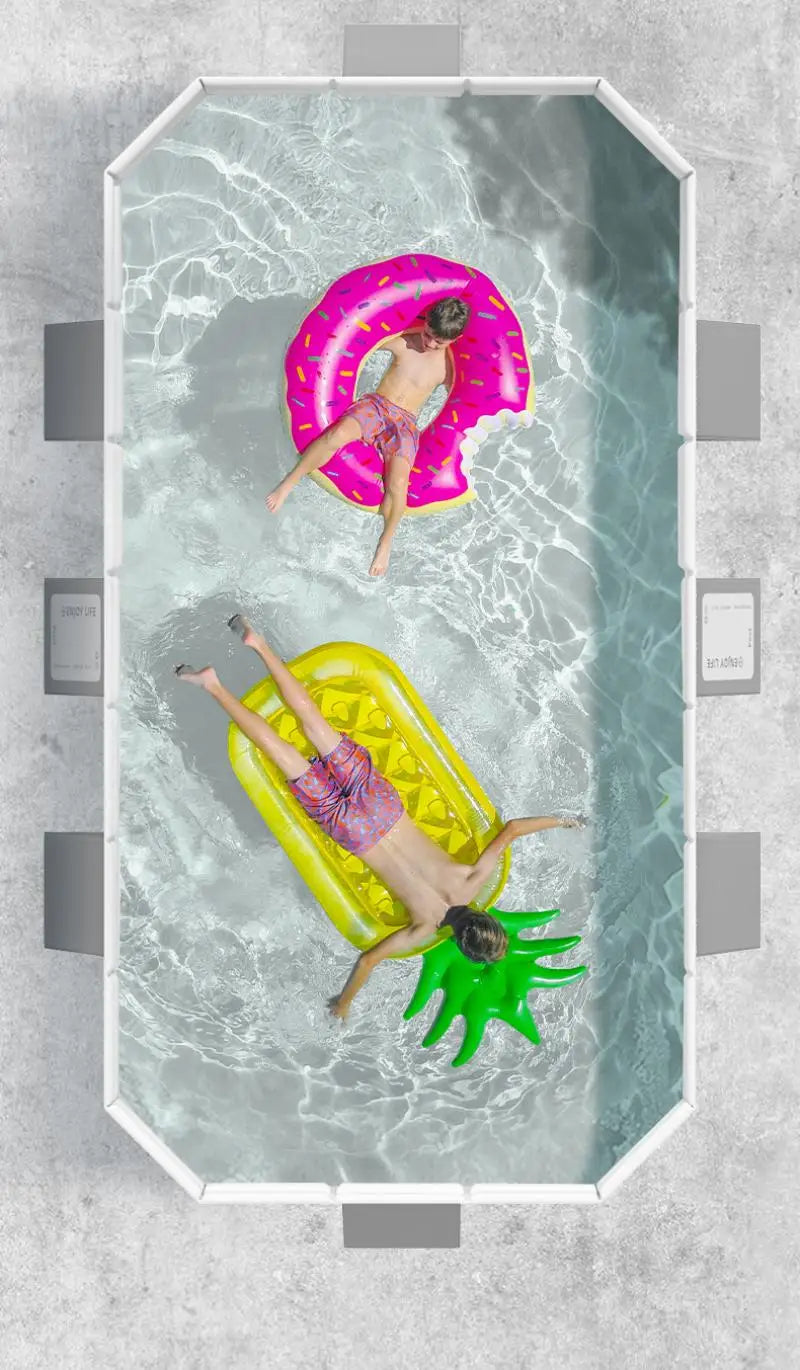 1.85m Foldable Non-Inflatable Outdoor Swimming Pool Frame (196x107x45)cm