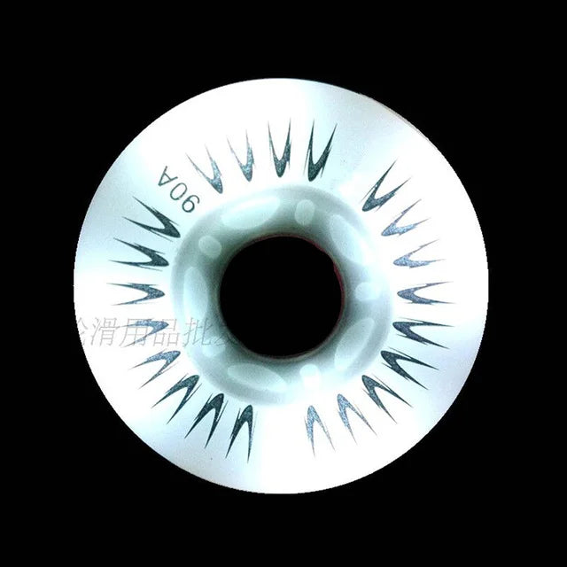 8PCS LED Flash 90A Inline Skate Wheels Lighting Skating Wheels (60 62 64 68 70 72 76 80mm)
