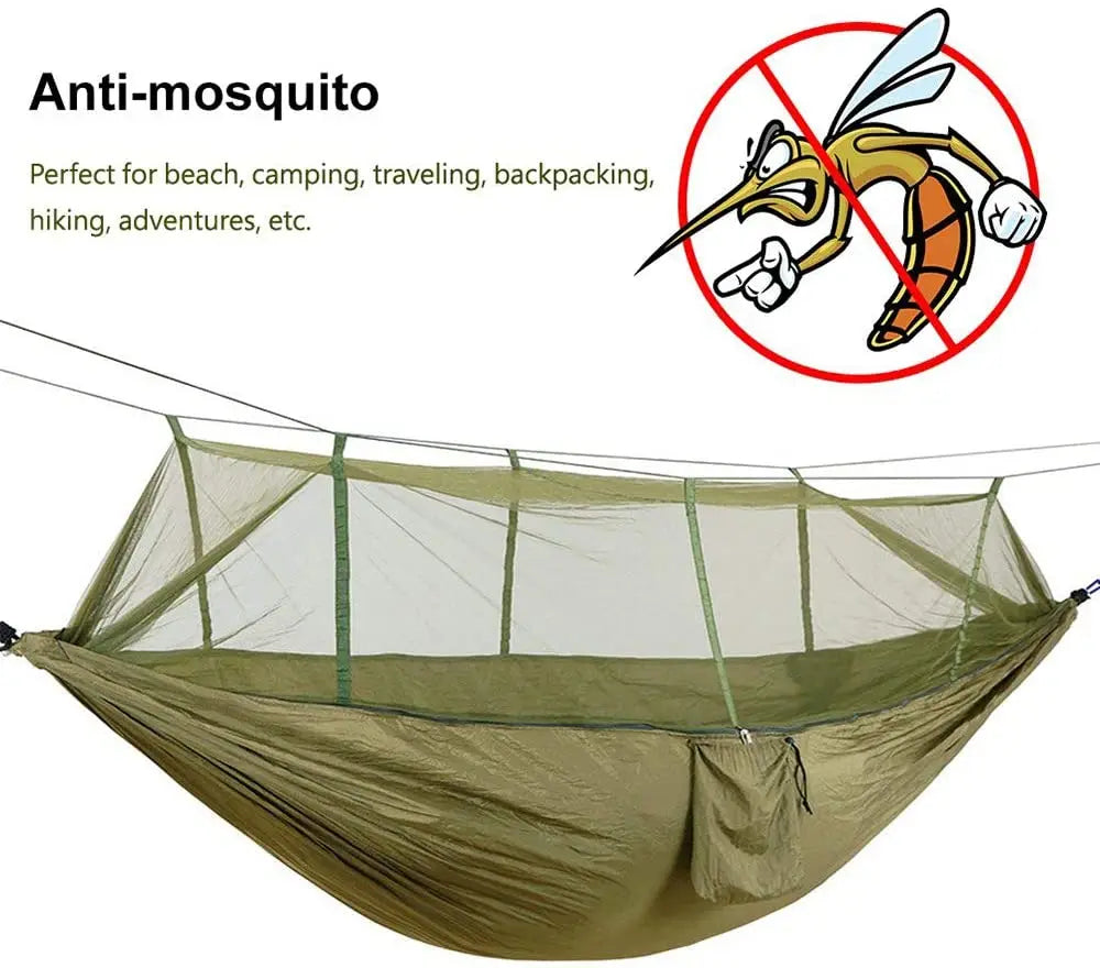 Outdoor 2 Person Camping Garden Hammock With Mosquito Net