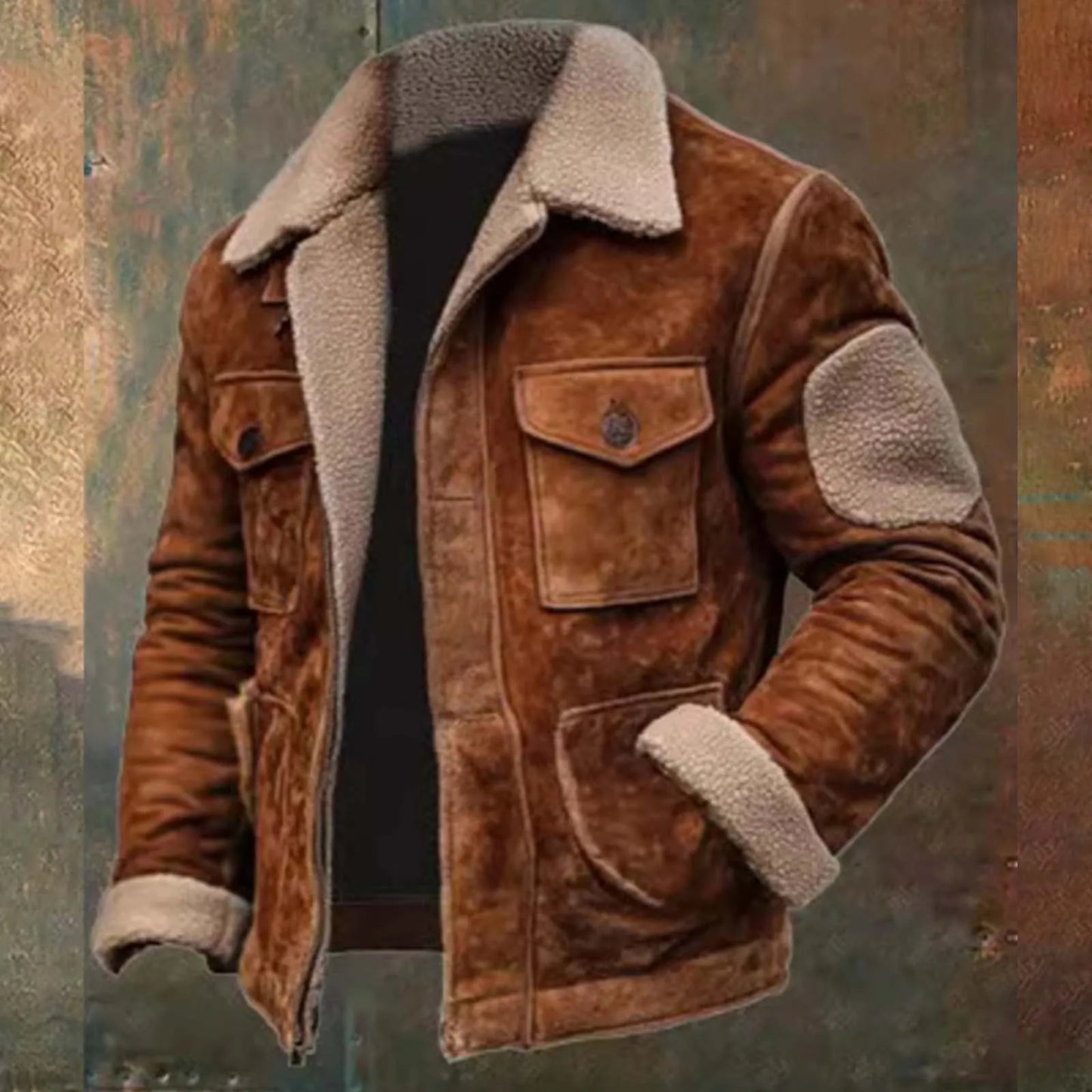 Vintage Lamb Hair Thickened Gentleman Jacket