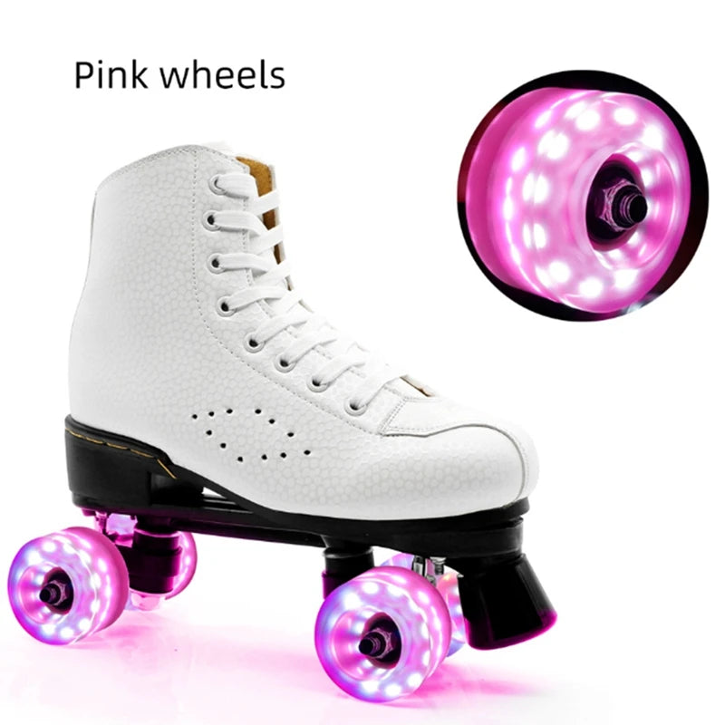 Outdoor Luminous Quad Roller Skates/Skateboard Wheels - 4 Wheels 58Mm X 32Mm