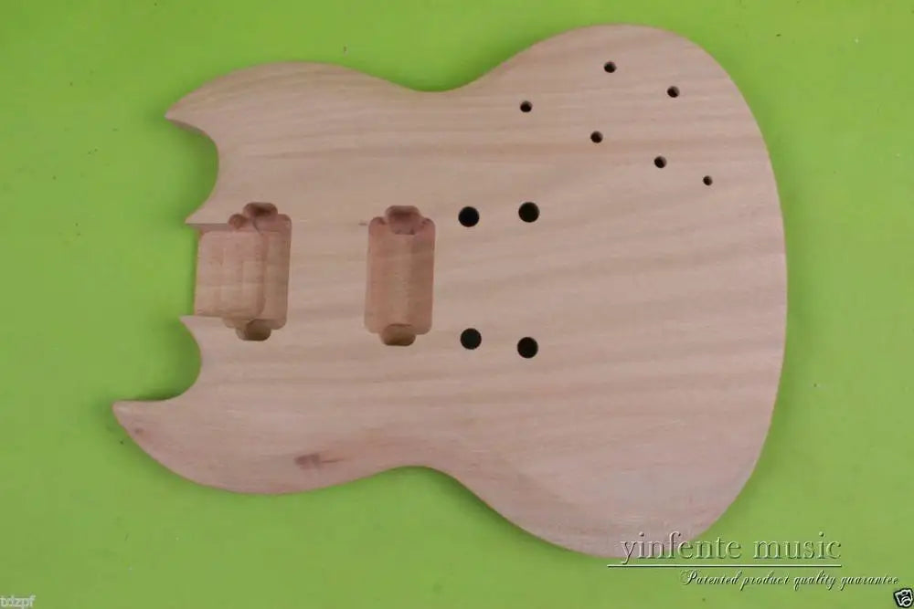 DIY Electric Guitar Body Mahogany Replacement Unfinished SG style #852